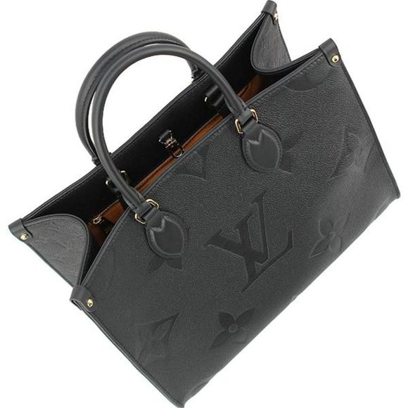 Louis Vuitton On The Go MM Tote Bag Shoulder Bag Monogram Implant - Picture 5 of 11